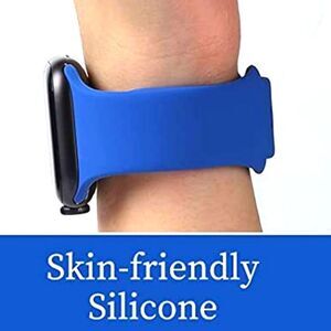 Iconic Silicone Watchband For Apple Watches- Blue